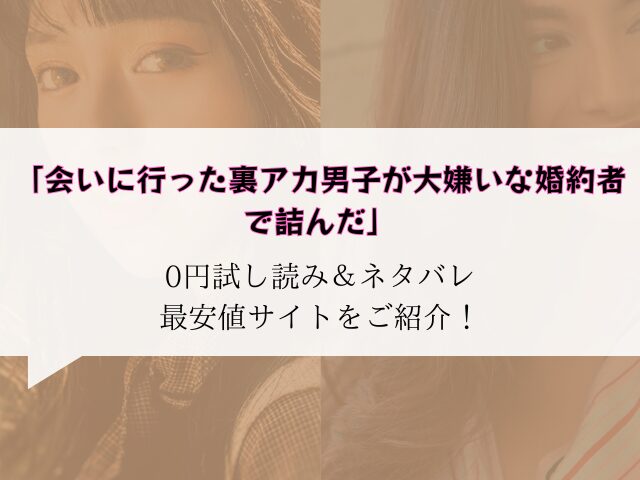 無料(会いに行った裏アカ男子が大嫌いな婚約者で詰んだ)hitomi/rawで読める?